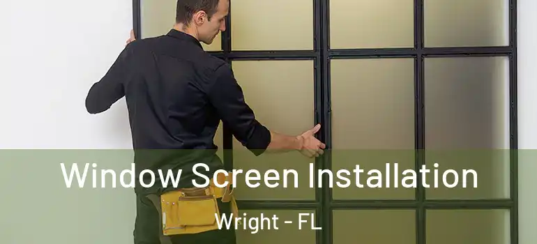  Window Screen Installation Wright - FL